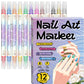 💅Dual-Tip Nail Art Marker Pen Set