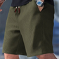 🩳☀️Men's Waffle Knit Shorts – Breathable, Drawstring, Casual Comfort 🧇