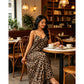 👗 40% OFF! ✨ Leopard Print Maxi Dress – V-Neck, Pockets, Flowy Summer Chic 🌿