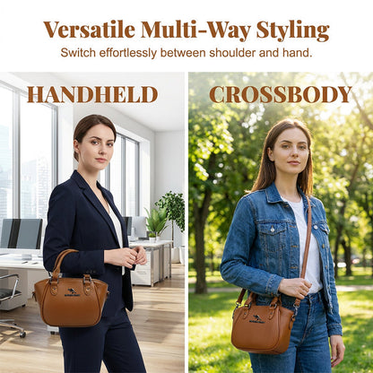 👜 Retro Boston Handbag – Pebbled texture & crossbody style – Compact yet spacious, perfect for daily use or travel – elegant and practical 🎀