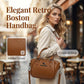 👜 Retro Boston Handbag – Pebbled texture & crossbody style – Compact yet spacious, perfect for daily use or travel – elegant and practical 🎀