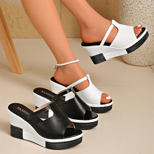 📢📢50% OFF !! ⏰Women's Elegant Platform Wedge Sandals