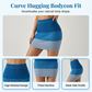 🌊 Chic Gradient Knit Skirt Set – Halter Crop Top, Bodycon Fit, Ribbed Knit ✨