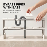 🍽️Expandable Under Sink Shelf✨