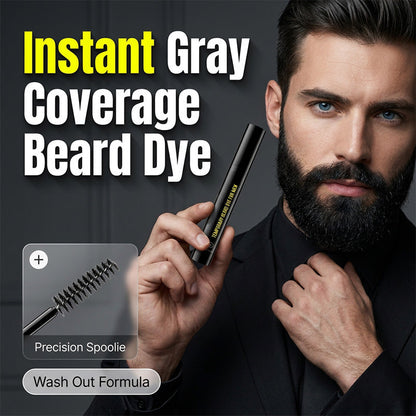 🖍️Instant Gray Beard Dye – Fuller & Bolder Look, Portable Touch-Up Wand