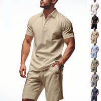 🌴Men's Casual Top & Shorts 2-Piece Set☀️