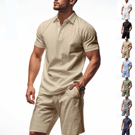 🌴Men's Casual Top & Shorts 2-Piece Set☀️