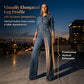 Women's Chic Button Detailing Denim Set