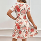🌸Women's Elegant Floral Print Ruffled Hem Dress✨