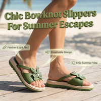 🎀Chic Bowknot Slippers for Summer Escapes