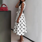 👗 50% OFF NOW! ⏰ Women's Polka Dot Sleeveless V-Neck Dress – Flowy & lightweight – Perfect for summer, brunch or beach days – playful and chic 🎀