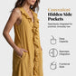 👗Women's V-Neck Ruffled Sleeveless Dress