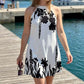 🌸👗Women's Floral Print Halter Neck Dress