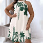 🌸👗Women's Floral Print Halter Neck Dress