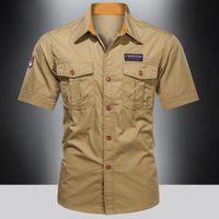 👔 LIMITED-TIME 50% OFF! 💥 Men's Classic Fit Short Sleeve Casual Shirt – Durable Fabric, Cargo Pockets, Timeless ✨