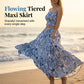 Women's Printed Top and Skirt Set