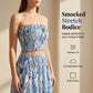 Women's Printed Top and Skirt Set