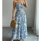 Women's Printed Top and Skirt Set