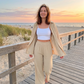 ☀️ Women's Soft Casual Top & Wide-Leg Pants Set – Lightweight & relaxed fit – Effortless comfort, perfect for summer days or lounging 🌸✨