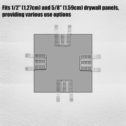 🛠️ STAINLESS STEEL DRYWALL REPAIR CLIPS FOR 1/2" PLASTERBOARD — Studless Wall Patch Fixing, No Backing Needed 🔩