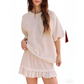 📢📢40% OFF !! ⏰Women's Oversized T-Shirt & Ruffle Skirt 2-Piece Set 🌸 | Breathable Summer Lounge Outfit ☀️ | Soft Fabric, Relaxed Fit 💕 | S-2XL