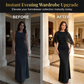 👗Elegant Cape Mermaid Maxi Dress