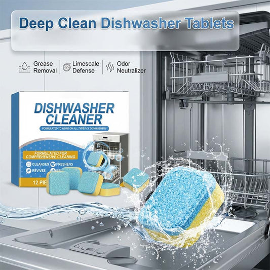 🧼12-Count Deep Cleaning Dishwasher Tablets
