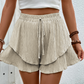 🎁2026 New Arrivals 50% OFF💥Women's Ruffle Layered Flowy Shorts – Skirt-Like Look, Elastic Waist, Breathable 🌸