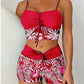 🔥40% OFF!Flattering High-Waist Bikini Set | Sporty Boxer Cut & Chic Lace-Up Top | Quick-Dry Tummy Control Beachwear