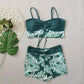 🔥40% OFF!Flattering High-Waist Bikini Set | Sporty Boxer Cut & Chic Lace-Up Top | Quick-Dry Tummy Control Beachwear