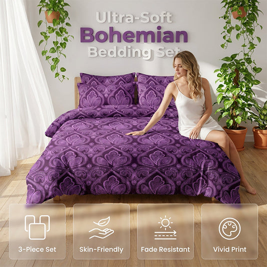 🛏️ 50% OFF NOW! ⏰ Comfortable and Breathable Duvet Cover Set – Soft microfiber & elegant design – Perfect for year-round comfort – machine washable and fade-resistant ✨🌙