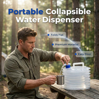 💧 Collapsible Water Container with Spigot – Portable Folding Water Jug for Camping, Picnic, Outdoor & Emergency Use ✨