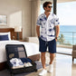 🏝️🌊Men's Printed Shirt & Shorts 2-Piece Set