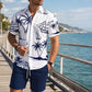 🏝️🌊Men's Printed Shirt & Shorts 2-Piece Set
