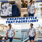 🏝️🌊Men's Printed Shirt & Shorts 2-Piece Set