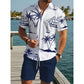 🏝️🌊Men's Printed Shirt & Shorts 2-Piece Set