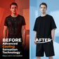 👕 Men's Waffle Knit T-Shirt & Shorts Set – Cooling Sensation Fabric & Relaxed Fit Design 💙