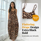 👗🐆Women's Leopard Print Spaghetti Strap Maxi Dress