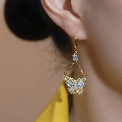 👑Sparkling Butterfly Drop Earrings