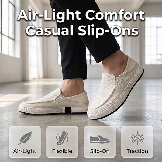 👟Men's Casual Linen Shoes Lightweight Summer Slip-on Lazy Loafers