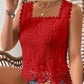 💝 Women's Elegant Square Neck Lace Tank Top