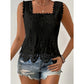💝 Women's Elegant Square Neck Lace Tank Top