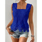 💝 Women's Elegant Square Neck Lace Tank Top