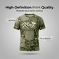 👕 Men's Casual Faux Denim Print T-Shirt Shorts Set 🧢