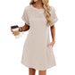 👗Women's Short Sleeve Lace Patchwork A-Line Dress