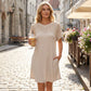 👗Women's Short Sleeve Lace Patchwork A-Line Dress