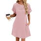 👗Women's Short Sleeve Lace Patchwork A-Line Dress