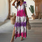 🏖️🌸Summer Hot Sale 60% OFF💃Women’s Causal V-Neck Gradient Dress