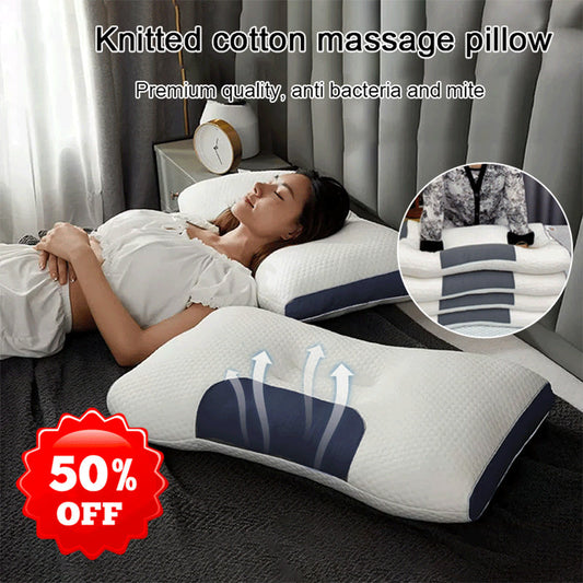 📦 Antibacterial Memory Foam Neck Pillow — Ergonomic Support | Massage + Heat | Ideal for Daily Use