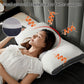 📦 Antibacterial Memory Foam Neck Pillow — Ergonomic Support | Massage + Heat | Ideal for Daily Use